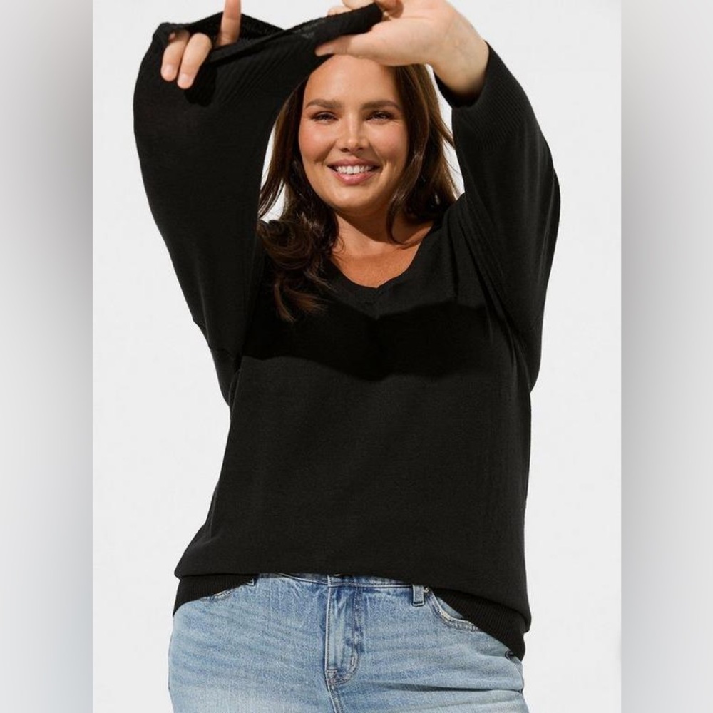 Torrid Everyday Soft Pullover Tunic Crew Sweater - 2X